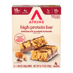 بروتين بار بنكهة شوكولاتة اللوز والكراميل من اتكنز