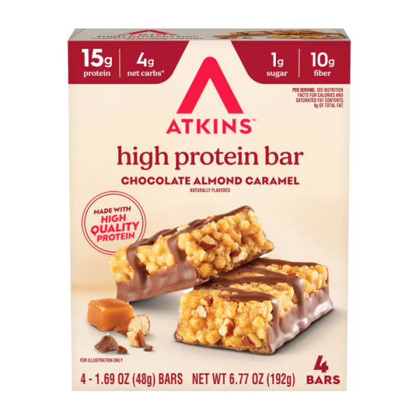 بروتين بار بنكهة شوكولاتة اللوز والكراميل من اتكنز بروتين بار بنكهة شوكولاتة اللوز والكراميل من اتكنز