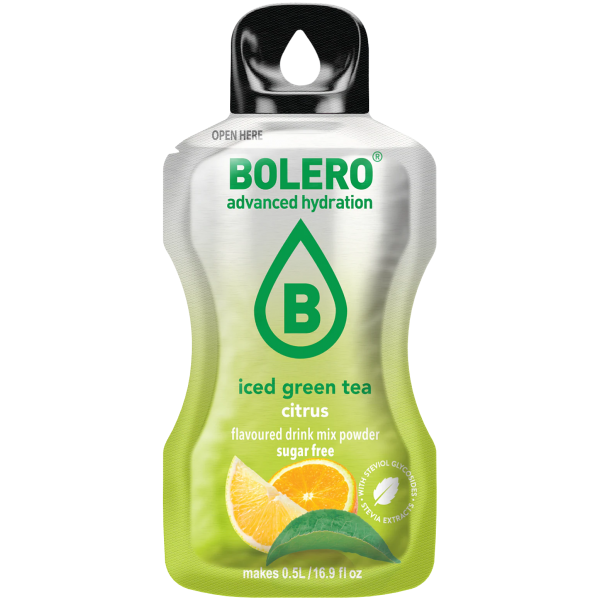 منكهات الماء بوليرو - شاي أخضر مثلج بنكهة الحمضيات منكهات الماء بوليرو - شاي أخضر مثلج بنكهة الحمضيات