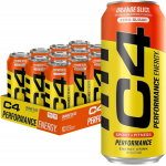 مشروب طاقة غازي C4 بنكهة البرتقال من سيلوكور