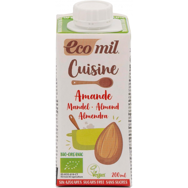 كريمة اللوز الطبيعية 200 مل من إيكوميل كريمة اللوز الطبيعية 200 مل من إيكوميل