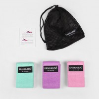 مجموعة رباط قماش المقاومة كانجارو (هيب باند) مجموعة رباط قماش المقاومة كانجارو (هيب باند)