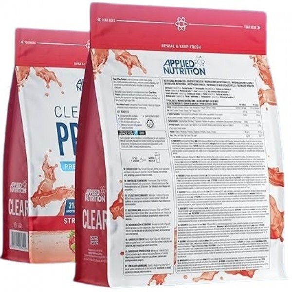 كلير واي بروتين بنكهة الفراولة وتوت العليق من أبلايد نيوتريشن كلير واي بروتين بنكهة الفراولة وتوت العليق من أبلايد نيوتريشن