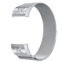 سير للساعة الرياضية فيت بيت ستانلس ستيل الفضة مع حجر الراين سير للساعة الرياضية فيت بيت ستانلس ستيل الفضة مع حجر الراين