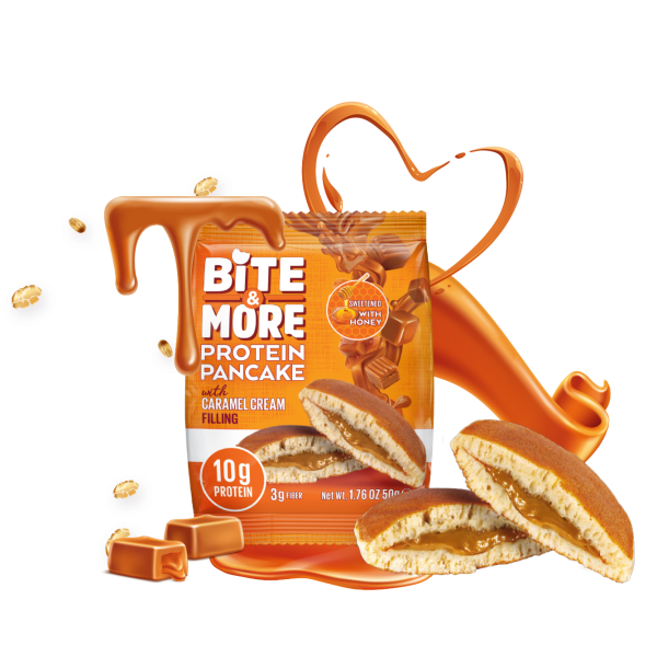 بانكيك بروتين بالكراميل بايت اند مور بانكيك بروتين بالكراميل بايت اند مور