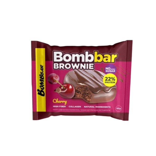 براوني بروتين نكهة الكرز من بومبار براوني بروتين نكهة الكرز من بومبار