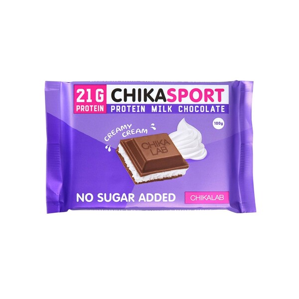 لوح شوكلاته بالحليب بروتين محشو بالكريمة شيك لاب