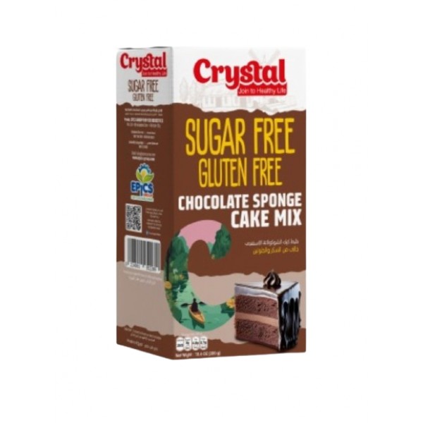 خليط كيك الشوكولاتة الاسفنجي الخالي من السكر و الجلوتين من كرستال