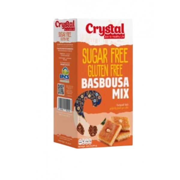 خليط البسبوسة الخالي من السكر و الجلوتين من كرستال