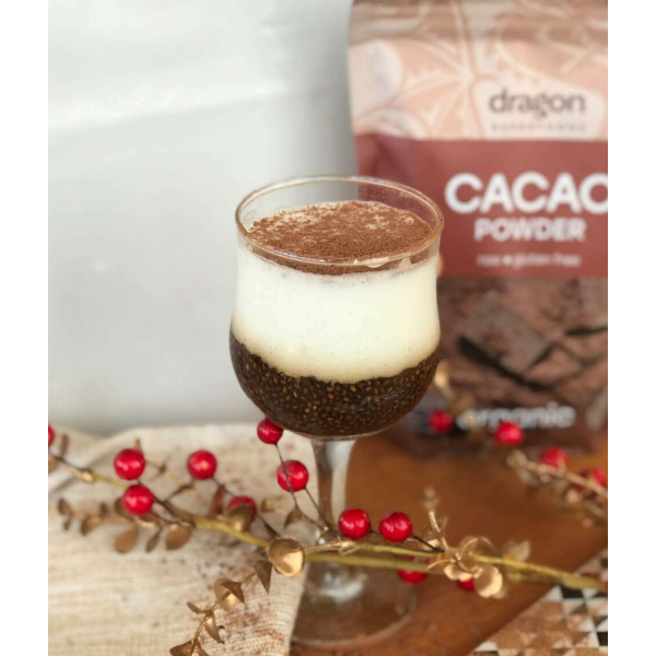 مسحوق الكاكاو العضوي دراجون سوبر فود مسحوق الكاكاو العضوي دراجون سوبر فود
