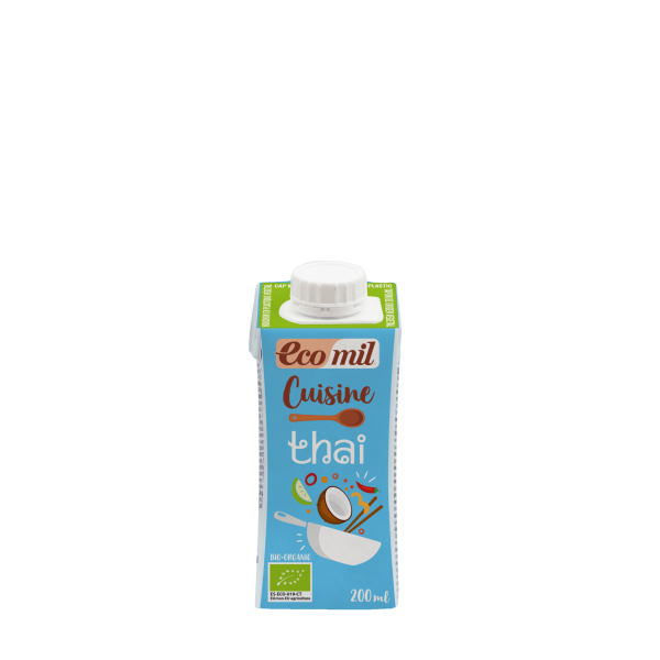 كريمة جوز الهند للطبخ بالطريقة التايلندية 200 مل من إيكوميل كريمة جوز الهند للطبخ بالطريقة التايلندية 200 مل من إيكوميل