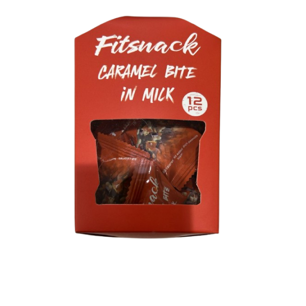 فيت سناك كوكو بايت بالكراميل والفول السوداني (علبة 12 حبة)