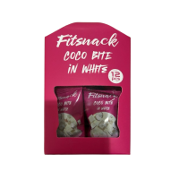 فيت سناك كوكو بايت بالشكولاتة البيضاء واللوز (علبة 12 حبة)
