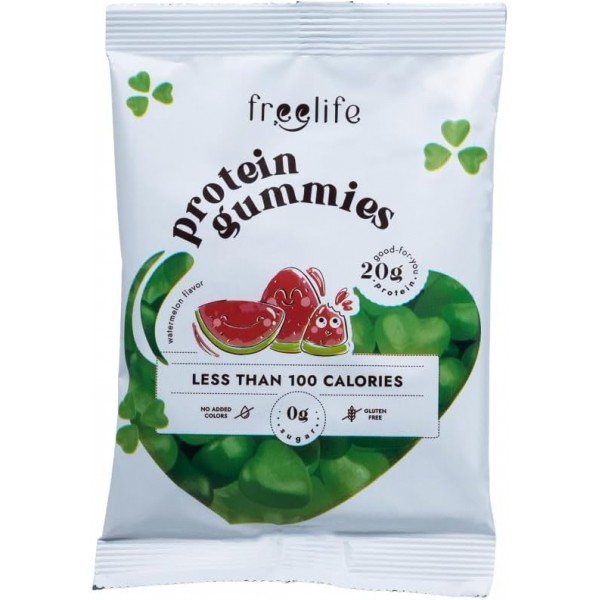 حلوى جيلي بروتين بنكهة البطيخ من فري لايف