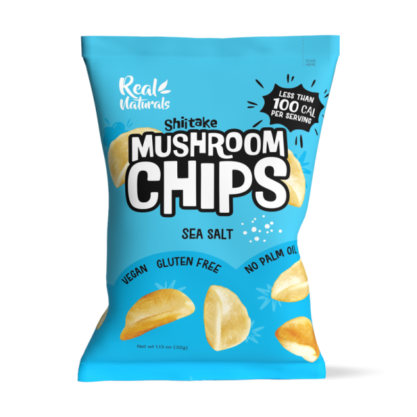 رقائق شيبس المشروم نكهة ملح البحر ريل ناتشورالز