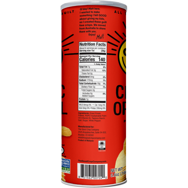 شيبس بالنكهة الأصلية- The Good Chips Company شيبس بالنكهة الأصلية- The Good Chips Company